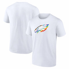 Philadelphia Eagles Logo Pride T-Shirt - White T-shirts