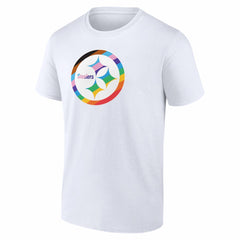 Pittsburgh Steelers Logo Pride T-Shirt - White T-shirts