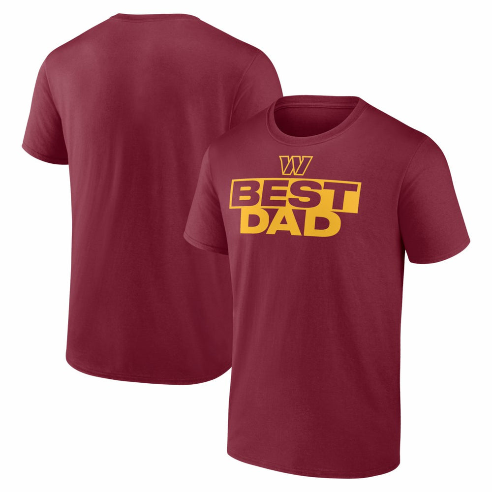 Washington Commanders Greatest Dad T-Shirt - Burgundy T-shirts