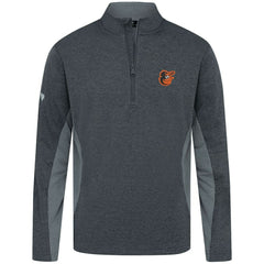 Baltimore Orioles Levelwear Waffle Insignia 2.0 Quarter-Zip Pullover - Heather Black Pullover