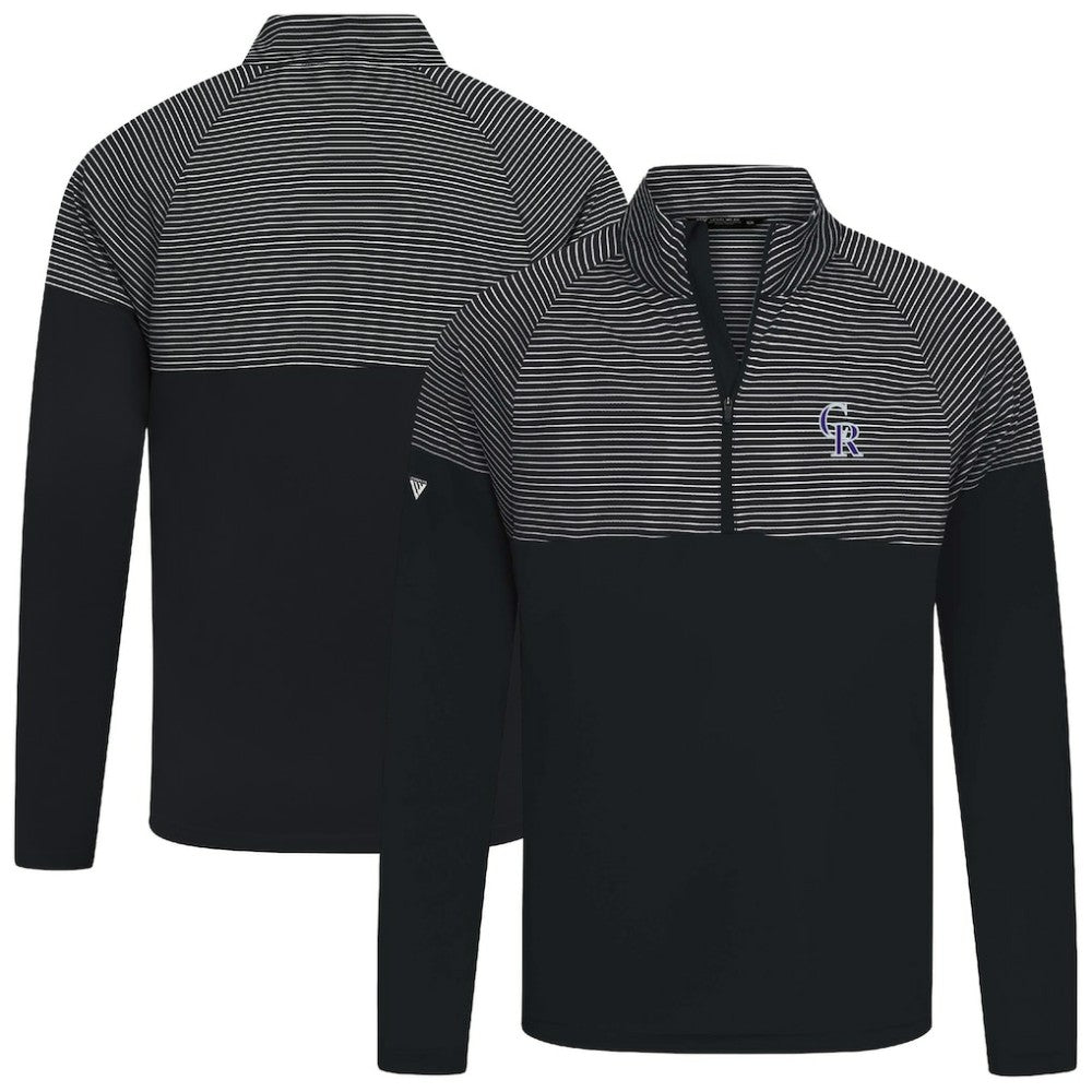 Colorado Rockies Levelwear Classic Stripes Insignia 2.0 Pullover - Black Pullover