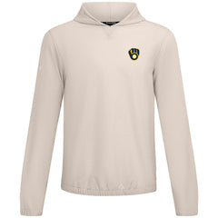 Milwaukee Brewers Levelwear Action Insignia 2.0 Pullover Hoodie - Khaki Hoodies