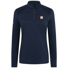Houston Astros Levelwear Women's Power Insignia 2.0 Quarter-Zip Pullover Top - Navy Pullover