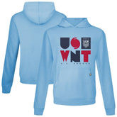 USWNT Levelwear Relay Full On Pullover Hoodie Light Blue