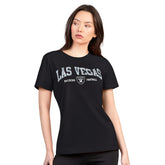 Las Vegas Raiders G-III 4Her by Carl Banks Women's Super-Slim Lightweight Winning Crew T-Shirt - Black T-shirts