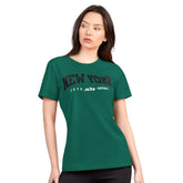 New York Jets G-III 4Her by Carl Banks Women's Super-Slim Lightweight Winning Crew T-Shirt - Green T-shirts