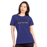 Baltimore Ravens G-III 4Her by Carl Banks Women's Super-Slim Lightweight Winning Crew T-Shirt - Purple T-shirts