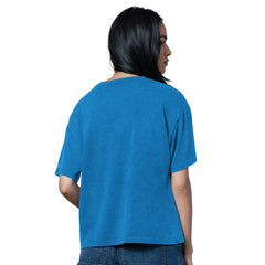 Detroit Lions Starter Women's Oversized Hall of Fame T-Shirt - Heather Blue T-shirts