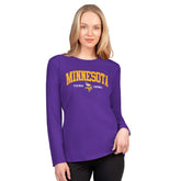Minnesota Vikings G-III 4Her by Carl Banks Women's Best Play Long Sleeve T-Shirt - Purple T-shirts