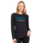 Jacksonville Jaguars G-III 4Her by Carl Banks Women's Best Play Long Sleeve T-Shirt - Black T-shirts