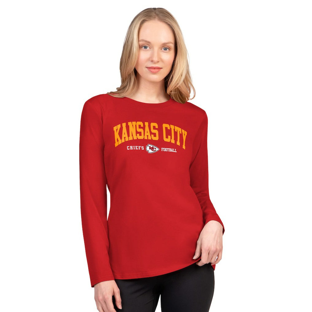 Kansas City Chiefs G-III 4Her by Carl Banks Women's Best Play Long Sleeve T-Shirt - Red T-shirts