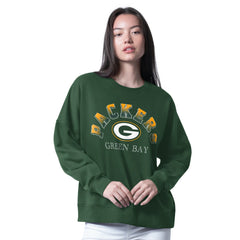 Green Bay Packers G-III 4Her by Carl Banks Women's Oversized Feud Sweatshirt - Green Sweatshirts
