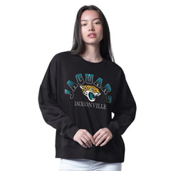 Jacksonville Jaguars G-III 4Her by Carl Banks Women's Oversized Feud Sweatshirt - Black Sweatshirts