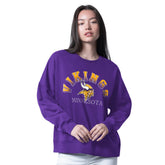 Minnesota Vikings G-III 4Her by Carl Banks Women's Oversized Feud Sweatshirt - Purple Sweatshirts