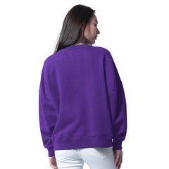 Minnesota Vikings G-III 4Her by Carl Banks Women's Oversized Feud Sweatshirt - Purple Sweatshirts