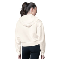 Houston Texans MSX by Michael Strahan Women's Eleanor Full-Zip Hoodie - Cream Hoodies