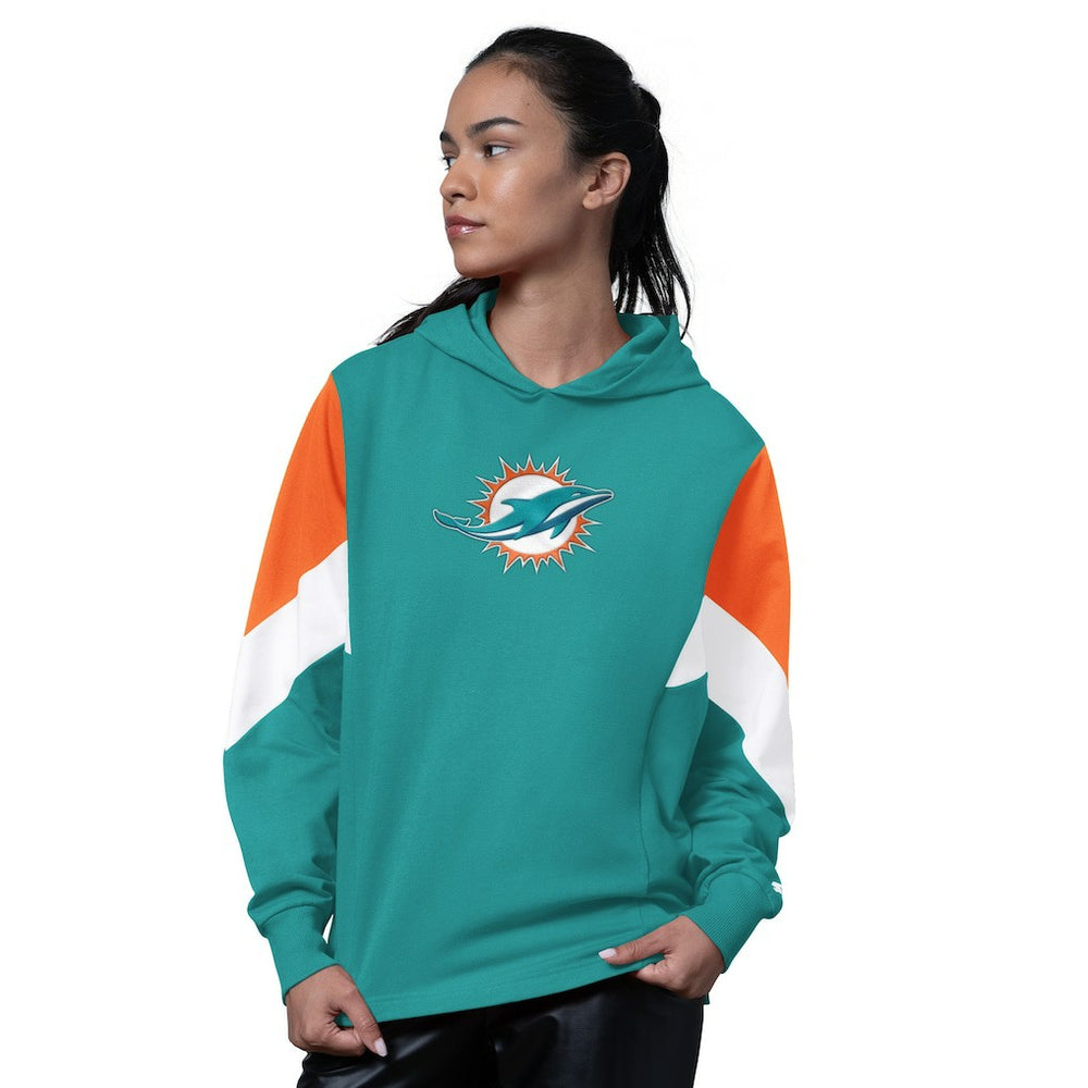 Miami Dolphins Starter Women's Scrimmage Hoodie - Aqua Hoodies