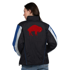 Buffalo Bills Starter Women's Thursday Night Gridiron Half-Zip Jacket - Black/Royal Jackets