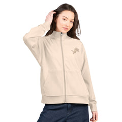 Detroit Lions G-III 4Her by Carl Banks Women's Rookie Full-Zip Hoodie - Tan Hoodies