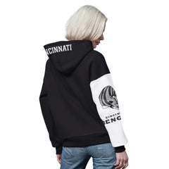 Cincinnati Bengals Starter Women's 4th Down Full-Zip Hoodie - Black Hoodies