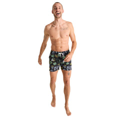 Green Bay Packers Chubbies The Neon 5.5" Classic Lined Swim Trunks - Black