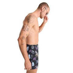 Minnesota Vikings Chubbies The Neon 5.5" Classic Lined Swim Trunks - Black