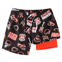 Cleveland Browns Chubbies The Neon 5.5" Classic Lined Swim Trunks - Brown
