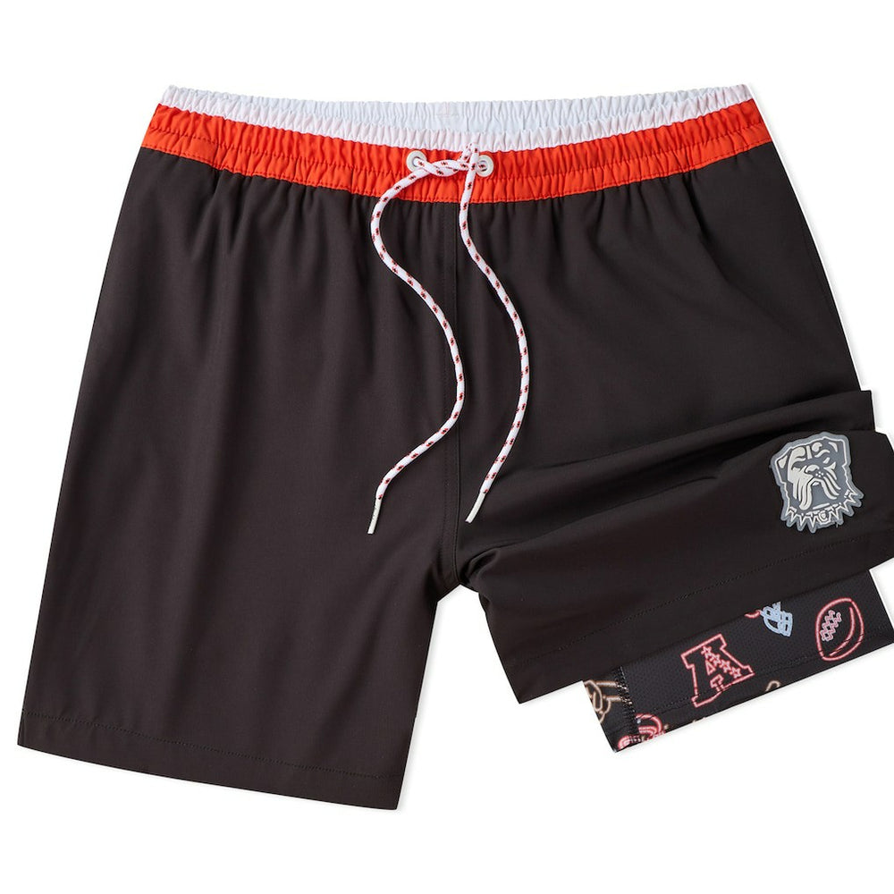 Cleveland Browns Chubbies 5.5" Classic Lined Swim Trunks - Brown