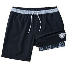 Las Vegas Raiders Chubbies 5.5" Classic Lined Swim Trunks - Black