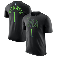 Zion Williamson New Orleans Pelicans Unisex 2025/26 City Edition Name & Number T-Shirt Black - Nike