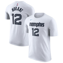 Ja Morant Memphis Grizzlies Unisex 2025/26 City Edition Name & Number T-Shirt White - Nike