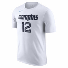 Ja Morant Memphis Grizzlies Unisex 2025/26 City Edition Name & Number T-Shirt White - Nike