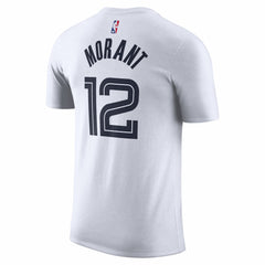 Ja Morant Memphis Grizzlies Unisex 2025/26 City Edition Name & Number T-Shirt White - Nike