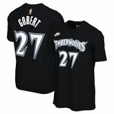 Rudy Gobert Minnesota Timberwolves Unisex Name & Number T-Shirt Classic Edition Black - Nike