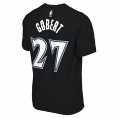 Rudy Gobert Minnesota Timberwolves Unisex Name & Number T-Shirt Classic Edition Black - Nike