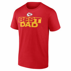 Kansas City Chiefs Best Dad Father's Day T-Shirt - Red T-shirts