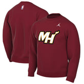 Miami Heat Jordan Brand Statement Edition Sweatshirt Red outlet
