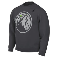Minnesota Timberwolves Jordan Brand Statement Edition Sweatshirt Anthracite