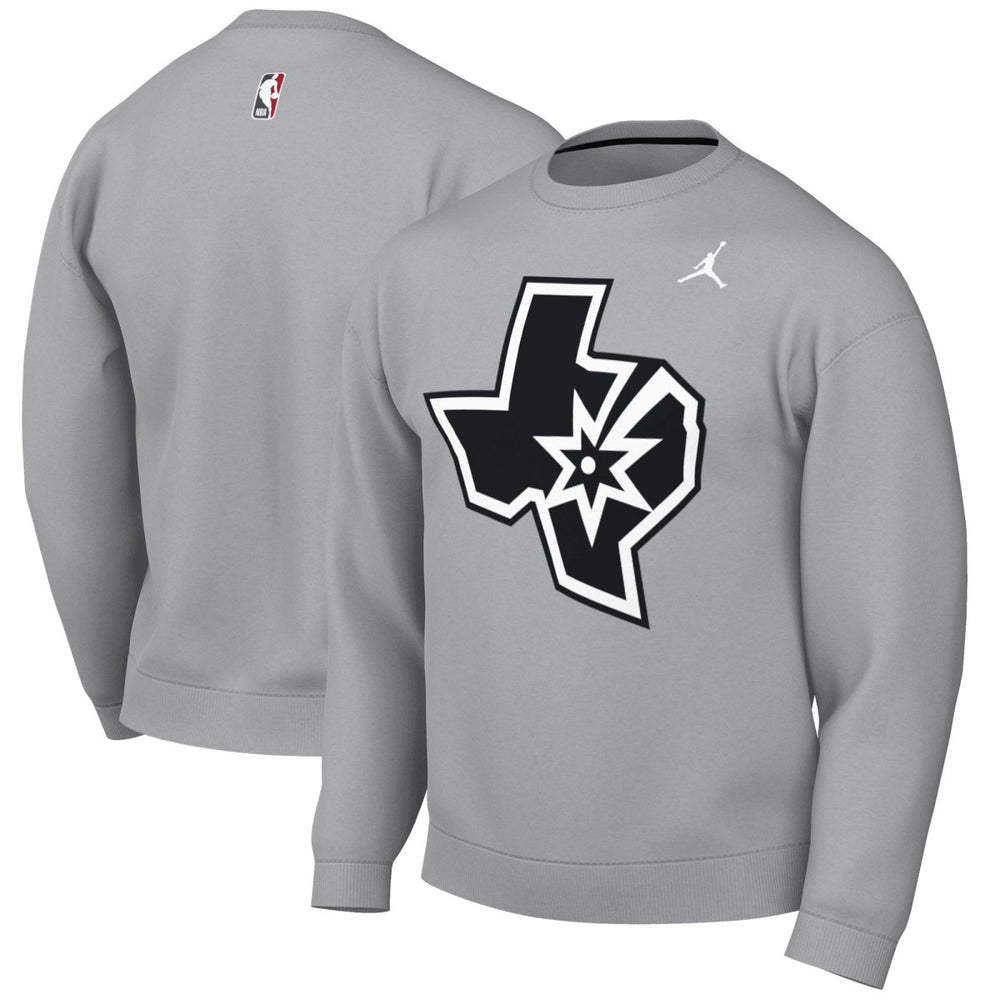 San Antonio Spurs Jordan Brand Statement Edition Sweatshirt Silver