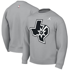 San Antonio Spurs Jordan Brand Statement Edition Sweatshirt Silver