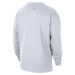 Memphis Grizzlies 2025/26 City Edition Remix Essential Logo Long Sleeve T-Shirt White - Nike