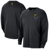 Denver Nuggets 2025/26 City Edition Remix Essential Logo Long Sleeve T-Shirt Black - Nike
