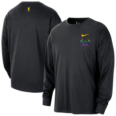 Denver Nuggets 2025/26 City Edition Remix Essential Logo Long Sleeve T-Shirt Black - Nike