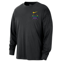 Denver Nuggets 2025/26 City Edition Remix Essential Logo Long Sleeve T-Shirt Black - Nike