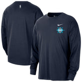 Oklahoma City Thunder 2025/26 City Edition Remix Essential Logo Long Sleeve T-Shirt Navy - Nike