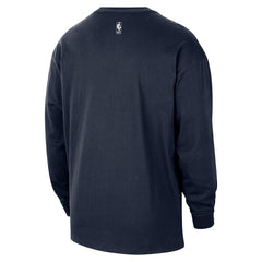 Oklahoma City Thunder 2025/26 City Edition Remix Essential Logo Long Sleeve T-Shirt Navy - Nike