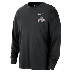 Toronto Raptors 2025/26 City Edition Remix Essential Logo Long Sleeve T-Shirt Black - Nike