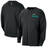 Portland Trail Blazers 2025/26 City Edition Remix Essential Logo Long Sleeve T-Shirt Black - Nike outlet