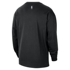Portland Trail Blazers 2025/26 City Edition Remix Essential Logo Long Sleeve T-Shirt Black - Nike outlet