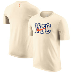 New York Knicks 2025/26 City Edition Remix Essential Logo T-Shirt Natural - Nike outlet